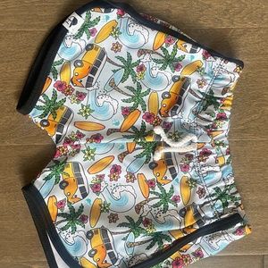 George Hats Swim Track Short VW van surf pattern